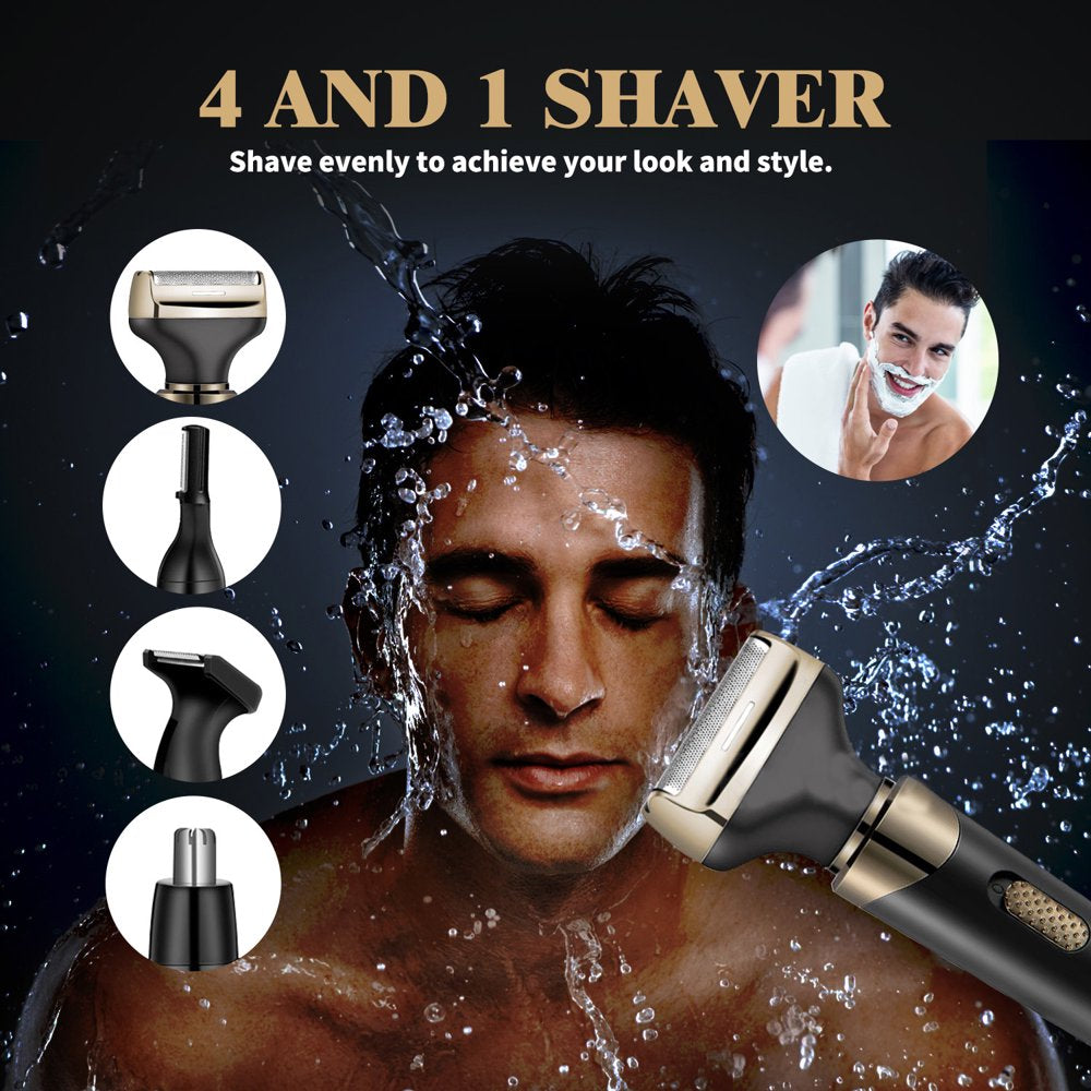 4 in 1 Cordless Electric Razor & Grooming Kit for Men