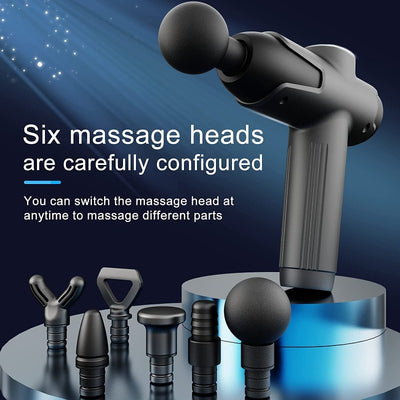 6 Speed & 6 Interchangeable Head - Deep Tissue Massager