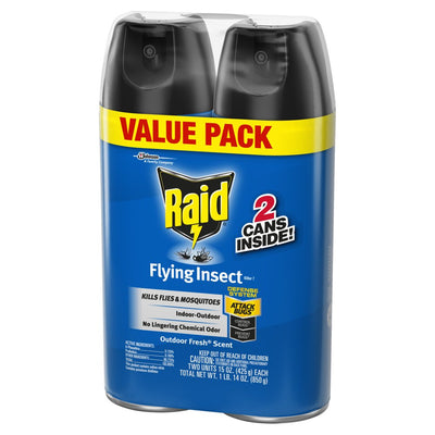 Raid Flying Insect Killer 7, 15 Oz, 2 Ct
