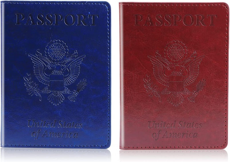 2 Pack Passport & Vaccine Card Holder Combo