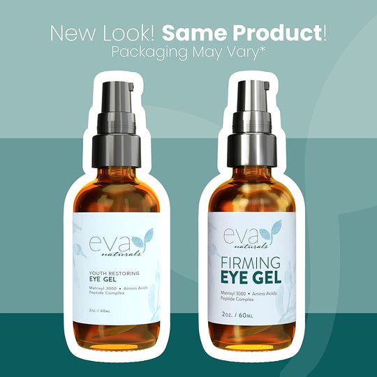 Anti-Aging Eye Gel - Luxurious Hydrating Under Eye Cream For Dark Circles and Puffiness, Bags, Crows Feet, Wrinkles - With Hyaluronic Acid & Skin-Firming Peptides Eye Serum (2 oz.)