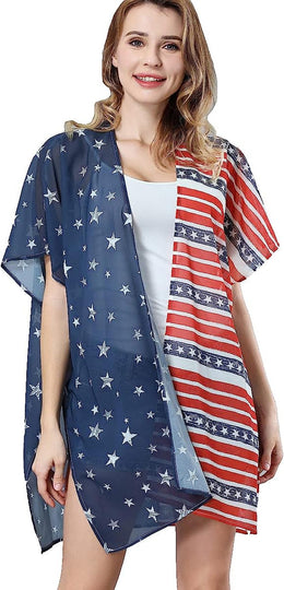  Women Floral Leaf Kimono Summer Cardigan Sheer Loose Half Sleeve Beach Shawl Chiffon Cover Up Casual Blouse Tops