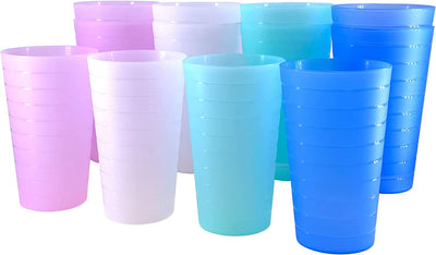 Set of 12 | Break Resistant 22 oz Plastic Cups