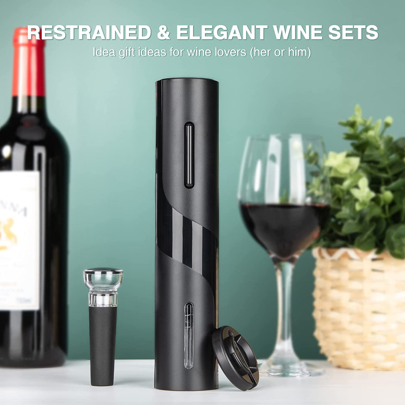 Automatic Wine Bottle Opener & Corkscrew Gift Set