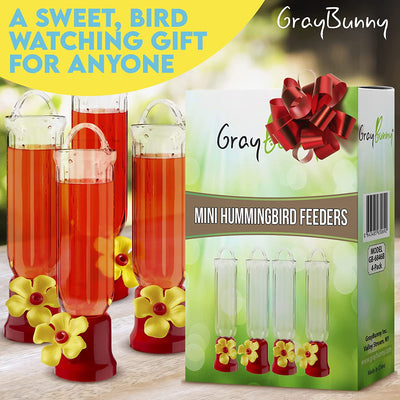 4 Pack Hummingbird Feeders for Outdoor Hanging