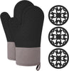 5 Piece Set, Silicone Oven Gloves for Cooking