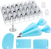  32-Piece Piping Bags and Tips Set 