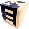 MAGIKON Brain Teaser Cube Puzzle Toy, 3D Wooden Brain Teaser 54 Pieces T-Shaped Blocks Geometric Puzzle Educational Toy