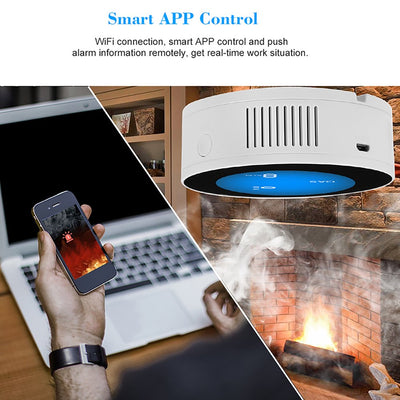 WIFI Natural Gas Alarm / Monitor -  Natural Gas Detector & Propane Detector W LCD Display 2.0