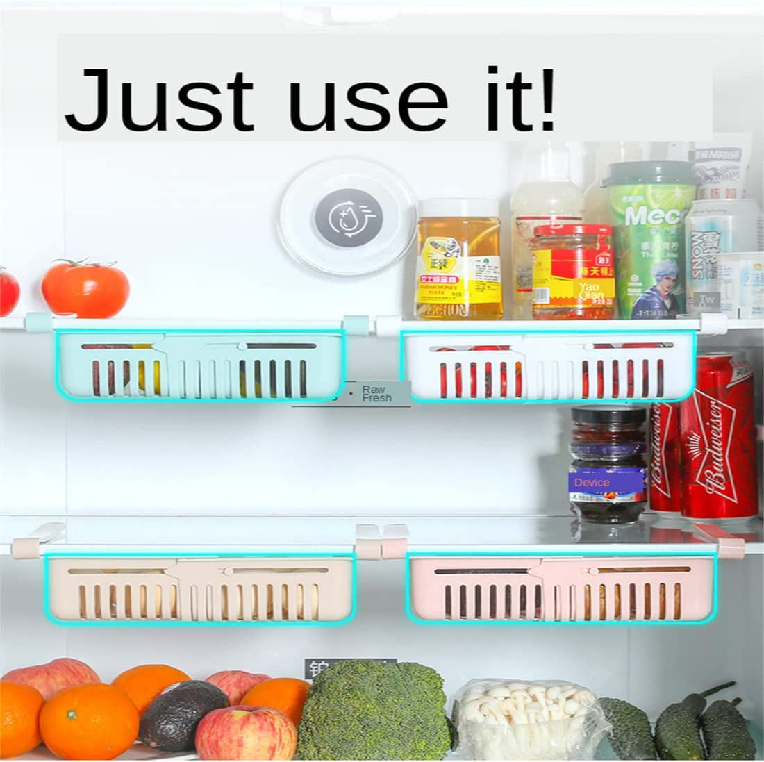 Adjustable Drawer for Fridge