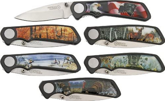  Wildlife 6 Pc Pocket Knife Set