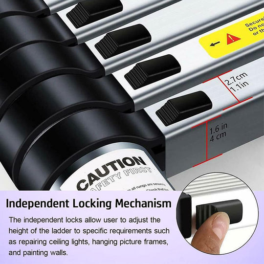 Aluminum Telescoping Ladder 8.5FT Extension Ladders for Home