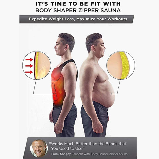 Men's Weight Loss Waist Trainer Sauna Vest 