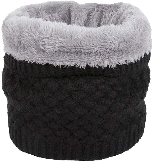 Leories Winter Neck Warmer Fleece Lined Infinity Scarf Thicken Windproof and Dust Skiing Scarf Face Mask