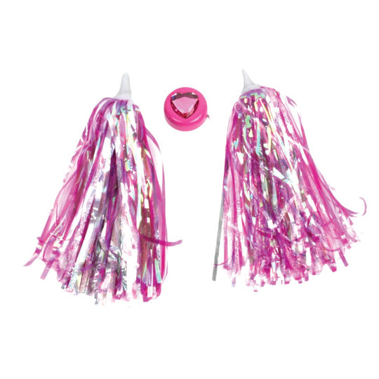 Kids Double Fun Bike Pack (Pink, Streamers, Bell)