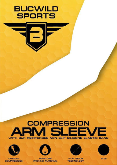 Sports Compression Arm Sleeve - UV/Sun Protection and Cooling Base Layer