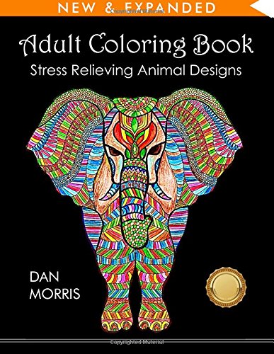 Adult Coloring Book: Stress Relieving Animal Designs
