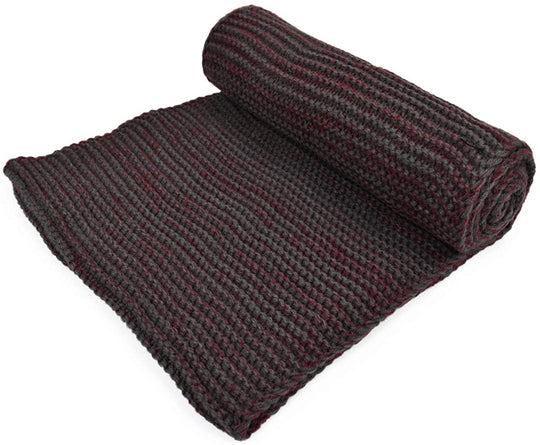 Two-Tone Winter Knit Warm Infinity Loop Circle Scarf