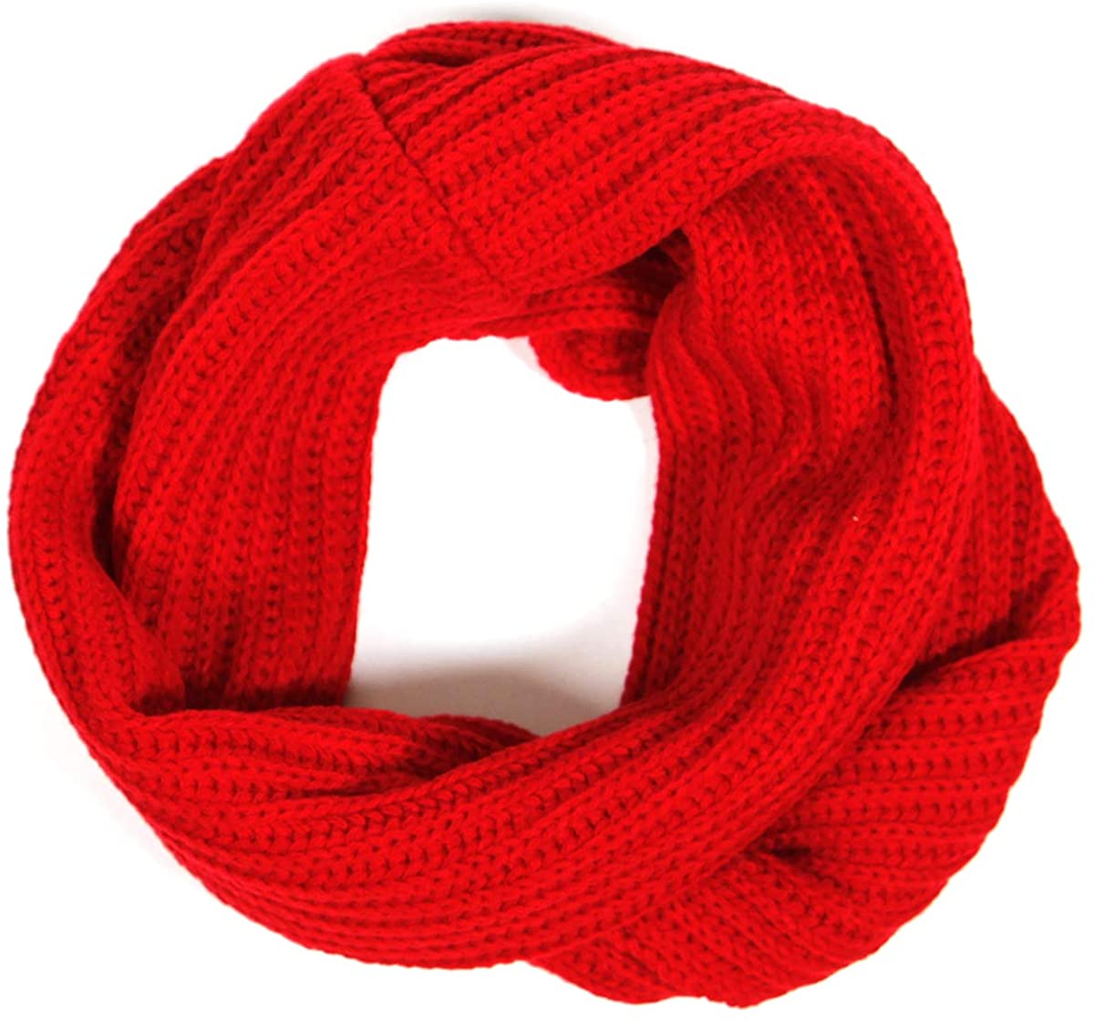 Knit Infinity Scarves for Women Thick Winter Scarf Warm Cable Knit Red Black Infinity Scarf Circle Loop Scarf