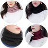 1-2 Pack Neck Warmer Winter Double-Layer Neck Gaiter Soft Fleece Lined Circle Scarf Gifts