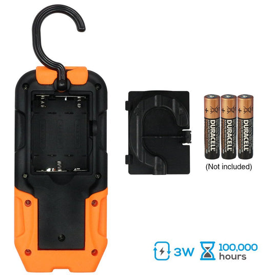 2 Pack Portable LED Work Light with Magnetic Base & Hanging Hook