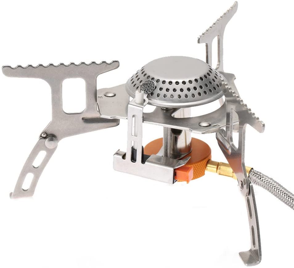 SeadeSky Ultralight Portable Outdoor Camping Stove 3000W Gas Powered Backpacking Stove