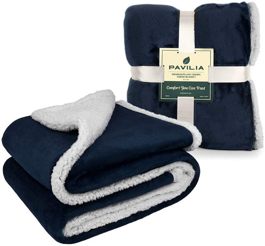 Twin Plush Sherpa Blanket