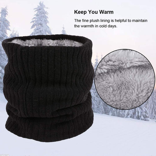 Women's Men Thick Winter Knitted Warm Circle Loop Infinity Scarf