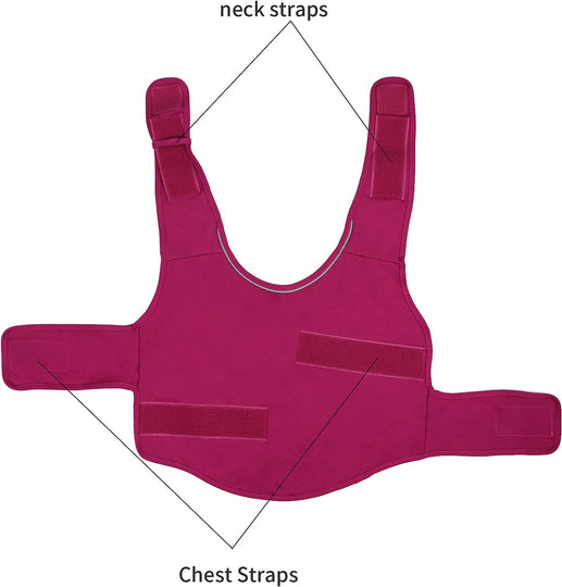  Comfort Dog Anxiety Relief Coat, Dog Anxiety Calming Vest Wrap for Thunderstorm,Travel,4th of July Fireworks,Vet Visits,Separation Anxiety Relief for Dogs (X-Small (Pack of 1), Rose)