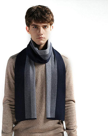 Eagool Knitting Scarf for Men Gift Idea Extremely Warm Super Soft Wool Scarf for Winter Autumn and Spring