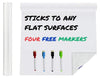 Large 17.8" x 78.7" Self-Adhesive Peel And Stick Whiteboard Wall Sticker With Free Dry Erase Markers