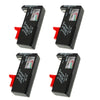 4 Pack Battery Tester, Universal Battery Checker for AA / AAA / C / D / 9V / 1.5V Button Cell Batteries