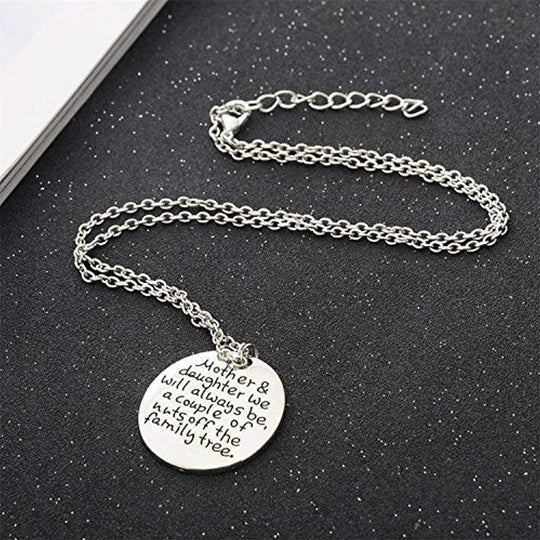 Mother & Daughter "We Will Always Be the Family Tree" Pendant Necklace