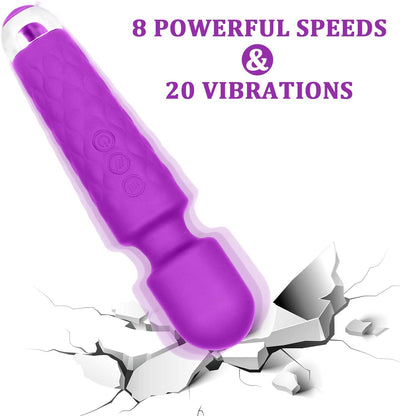 Mini Electric Rechargeable Cordless Waterproof Handheld Back Wand Massager 