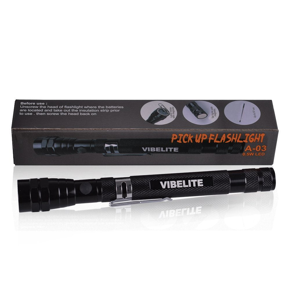 Magnetic Flexible LED Flashlight Telescoping Pickup Tool