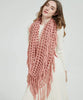 Winter Women Thick Cable Knit Ribbed Infinity Circle Loop Scarf