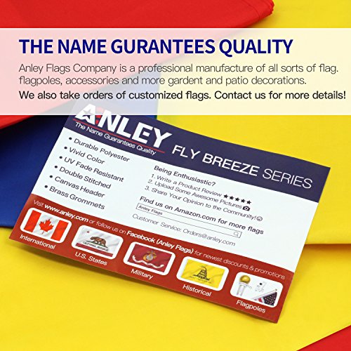 Anley Fly Breeze 3x5 Feet California State Flag - Vivid Color and UV Fade Resistant - Canvas Header and Double Stitched - Calif. CA Flags Polyester with Brass Grommets 3 X 5 Ft