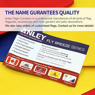 Anley Fly Breeze 3x5 Feet California State Flag - Vivid Color and UV Fade Resistant - Canvas Header and Double Stitched - Calif. CA Flags Polyester with Brass Grommets 3 X 5 Ft