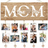  10 Clips & 6 Ropes, Housewarming Family Picture Board Perfect for Mom 