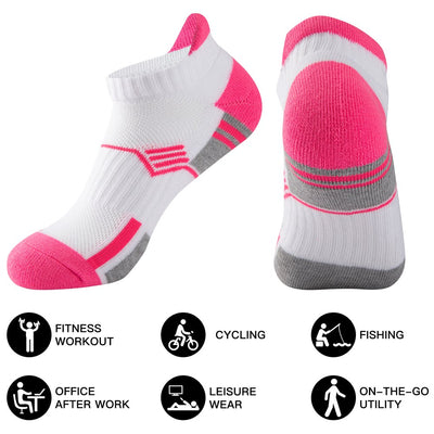 Womens Ankle Socks Performance Low Cut Athletic Socks 6 Pairs