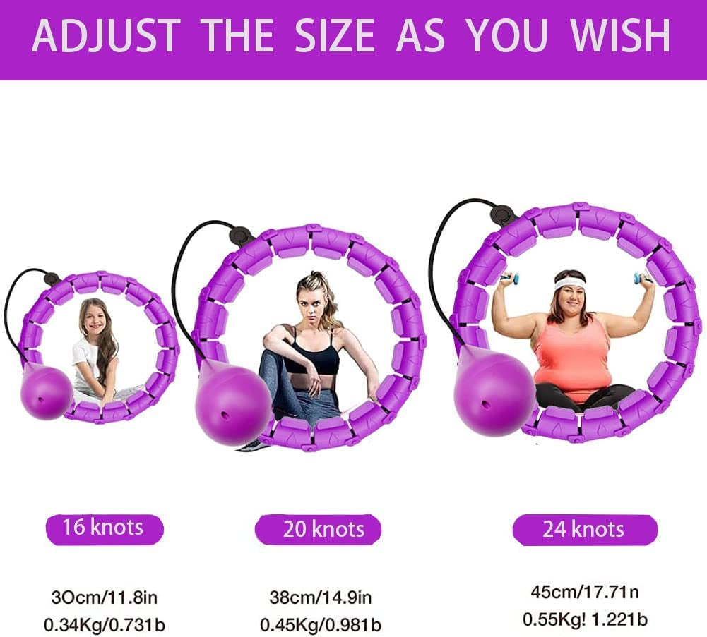 Weighted Smart Fit Hula Fit Hoop for Adults Weight Loss