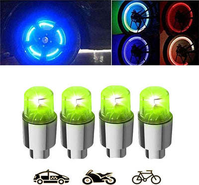 4 Pack LED Wheel Lights with Batteries Included 