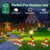 Solar Garden Lights, Newest Version Garland Lily Solar Flower Lights Outdoor Solar Powered Stake Decorative Lights for for Garden, Pathway, Patio, Front Yard Outdoor Decoration