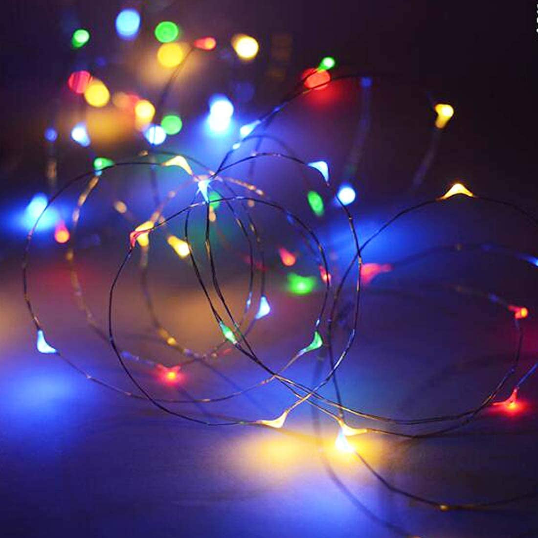  6 Packs Micro Artificial Cork Copper Wire Starry Fairy Lights, Battery Operated Lights for Bedroom, Parties, Wedding, Decoration