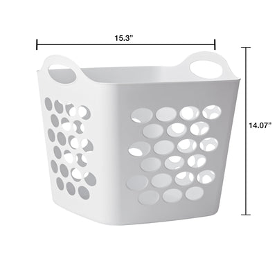 6 Pack Flexible Plastic Laundry Baskets