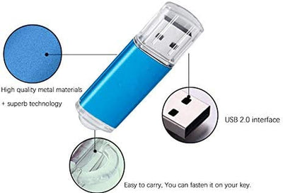 USB Flash Drive 32GB,USB Thumb Drive 2.0 High Speed USB Memory Stick Jump Drive Zip Drives Pen Drive