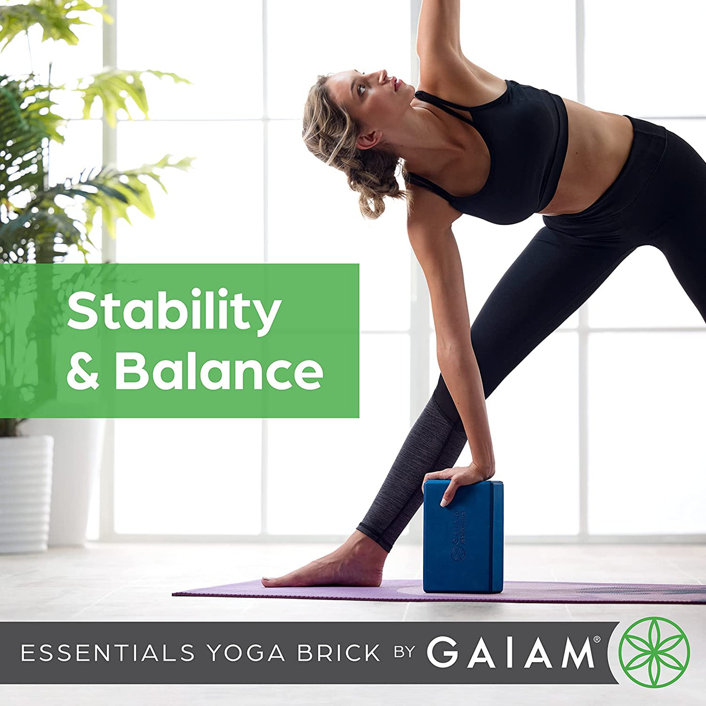 Essentials Yoga Brick | Sold as Single Block | EVA Foam Block Accessories for Yoga