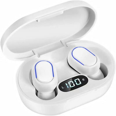 Wireless Bluetooth Earbuds, Immersive Bass Stereo Noise Cancelling Headphones with LED Battery Display 