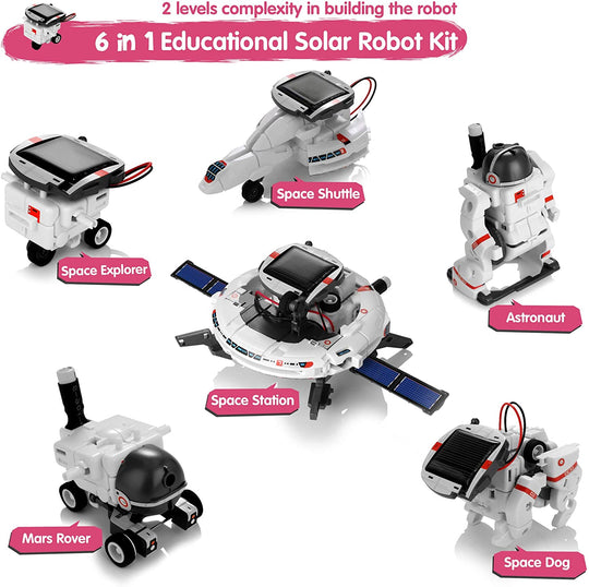 Solar Robot STEM Learning Kits Educational Space Moon Exploration