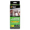 3 Pack Clear Plastic Rolled Window Insulation Kit, Max Strength 62" x 126"
